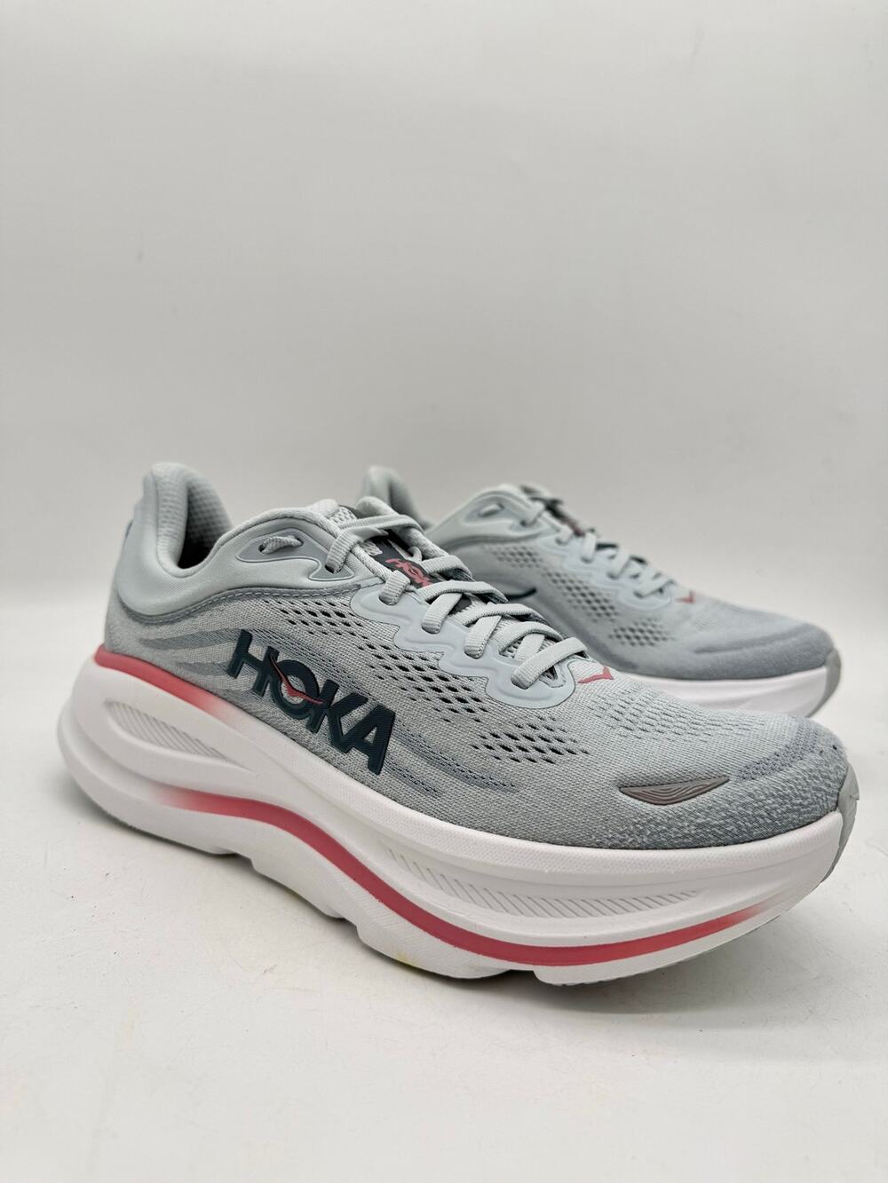HOKA Bondi 9 Women’s Size 10 Mineral Blue Max Cushion Running Walking Shoes